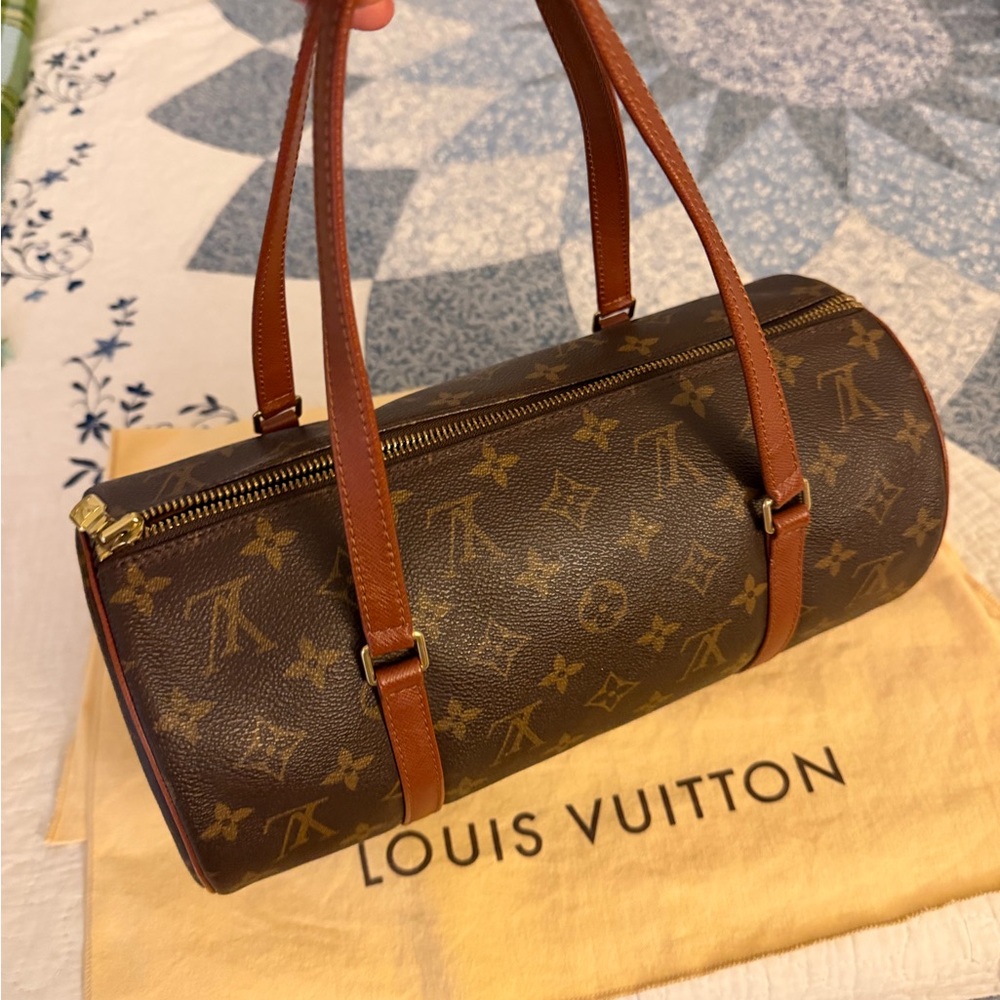 Louis Vuitton Brown Monogram Cylinder Bag
